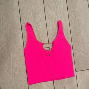 Neon Pink Crop Top